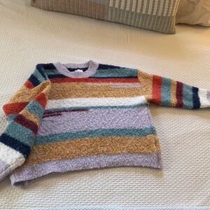 So Me Colorful Striped Women's Sweater